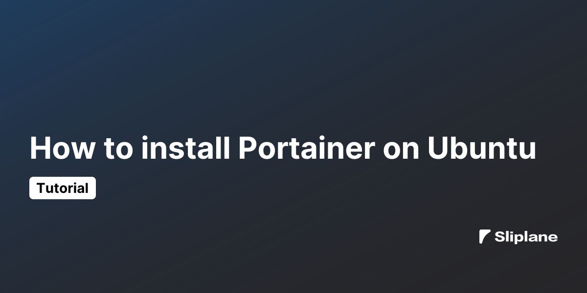 How to install Portainer on Ubuntu