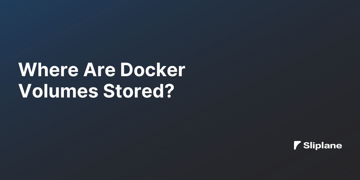 Wo werden Docker Volumes gespeichert?